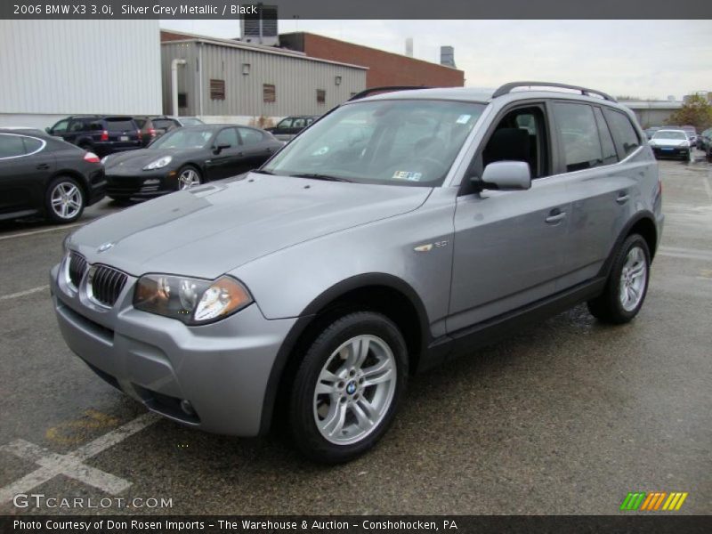 Silver Grey Metallic / Black 2006 BMW X3 3.0i