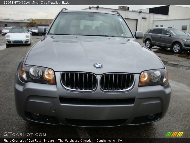 Silver Grey Metallic / Black 2006 BMW X3 3.0i