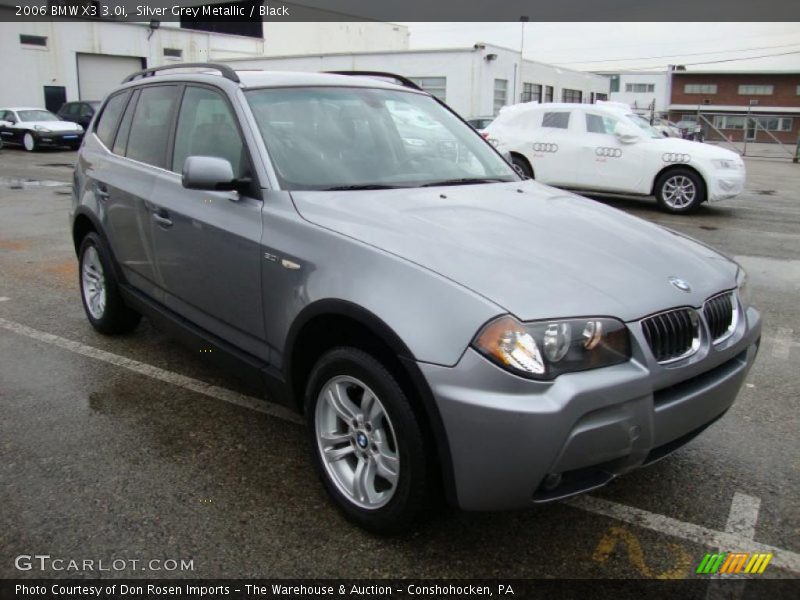 Silver Grey Metallic / Black 2006 BMW X3 3.0i