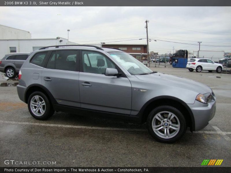 Silver Grey Metallic / Black 2006 BMW X3 3.0i