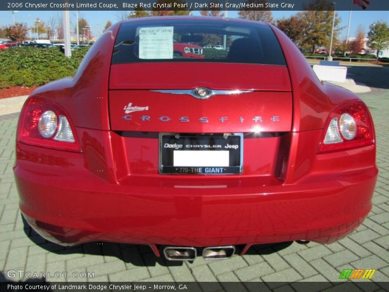 Blaze Red Crystal Pearl / Dark Slate Gray/Medium Slate Gray 2006 Chrysler Crossfire Limited Coupe