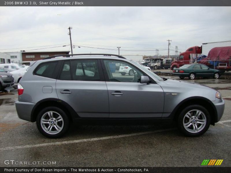Silver Grey Metallic / Black 2006 BMW X3 3.0i