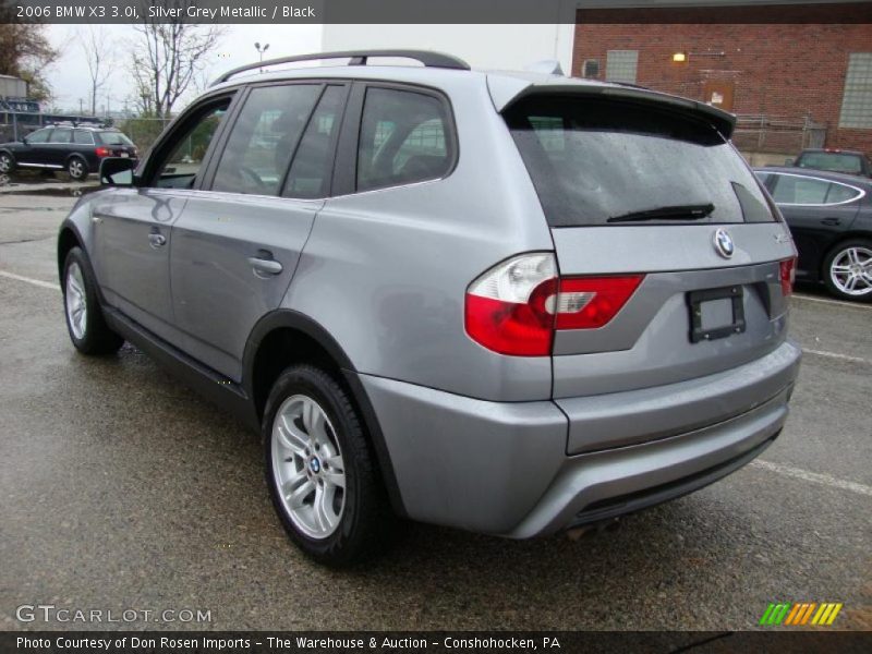 Silver Grey Metallic / Black 2006 BMW X3 3.0i