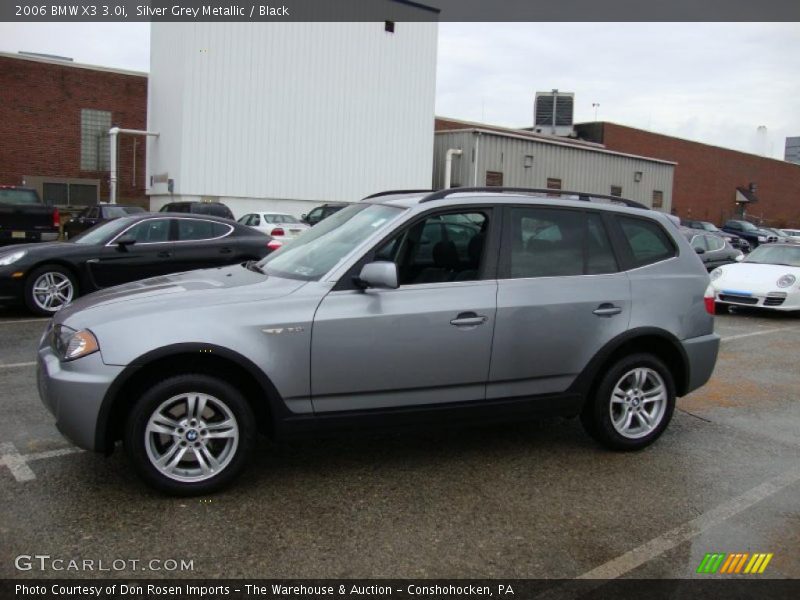 Silver Grey Metallic / Black 2006 BMW X3 3.0i