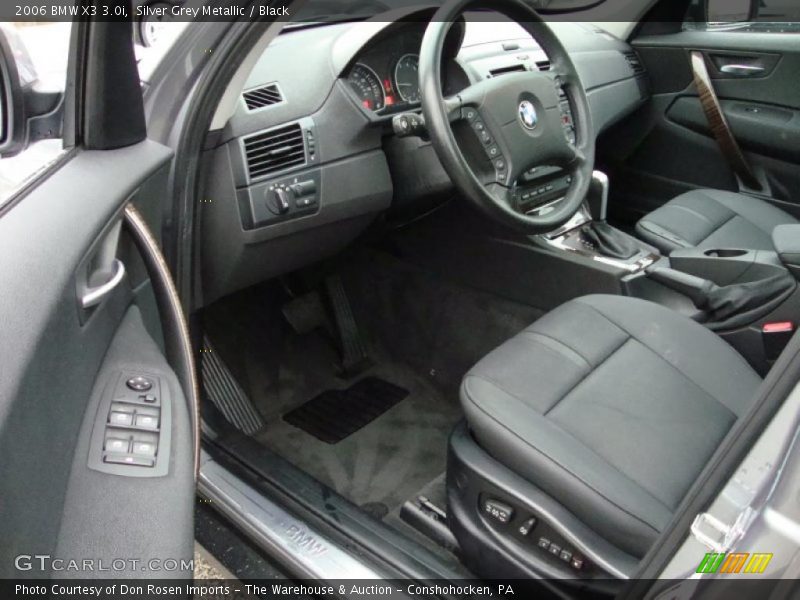 Silver Grey Metallic / Black 2006 BMW X3 3.0i