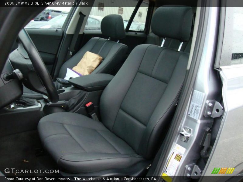 Silver Grey Metallic / Black 2006 BMW X3 3.0i
