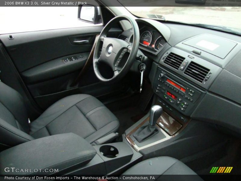Silver Grey Metallic / Black 2006 BMW X3 3.0i