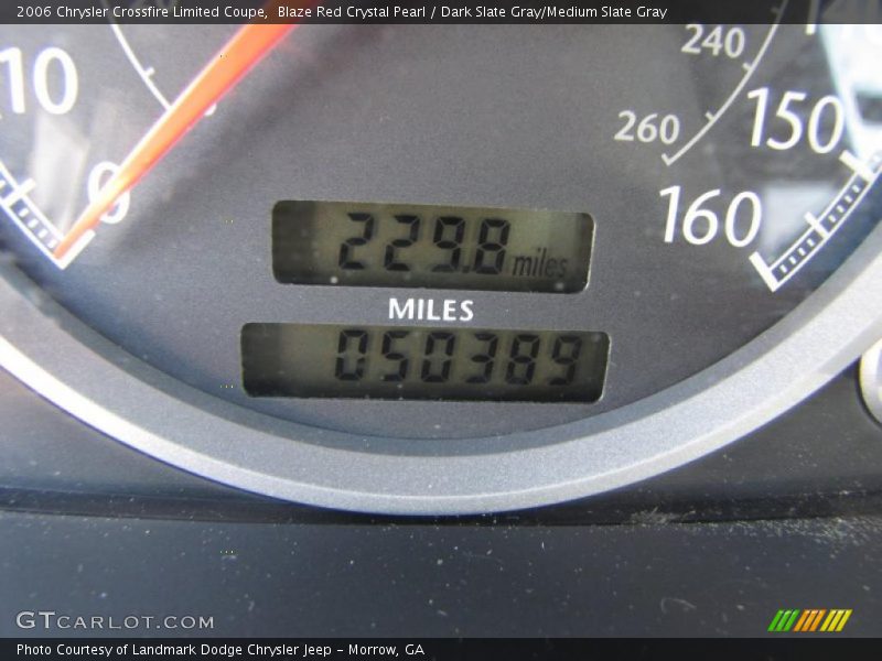 Blaze Red Crystal Pearl / Dark Slate Gray/Medium Slate Gray 2006 Chrysler Crossfire Limited Coupe