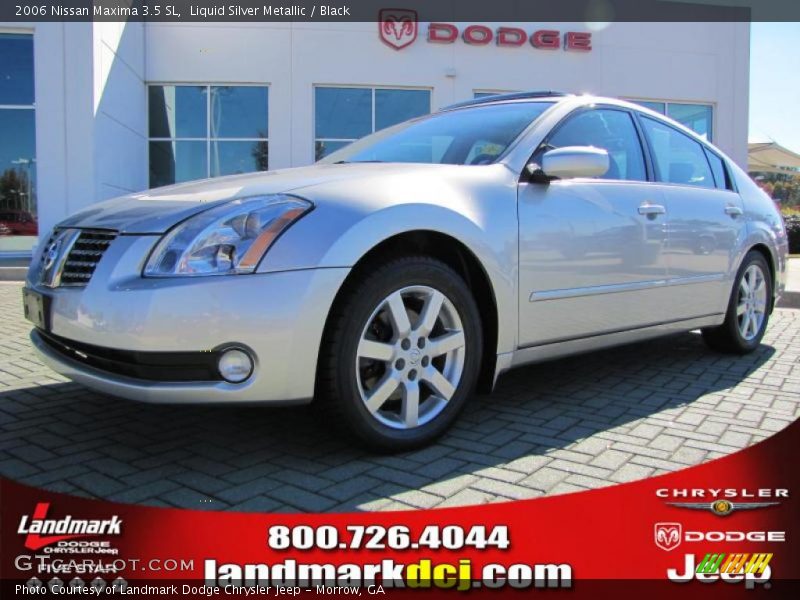 Liquid Silver Metallic / Black 2006 Nissan Maxima 3.5 SL
