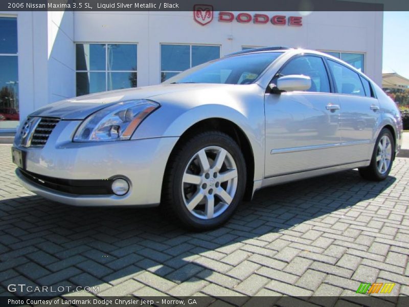 Liquid Silver Metallic / Black 2006 Nissan Maxima 3.5 SL