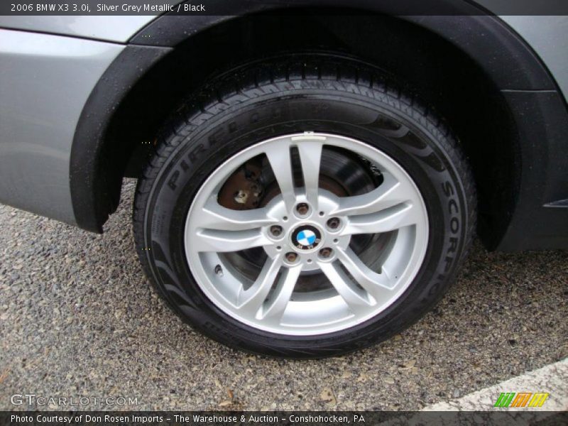 Silver Grey Metallic / Black 2006 BMW X3 3.0i