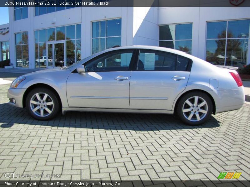 Liquid Silver Metallic / Black 2006 Nissan Maxima 3.5 SL