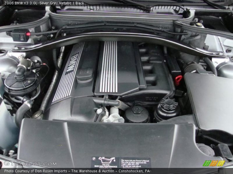 Silver Grey Metallic / Black 2006 BMW X3 3.0i