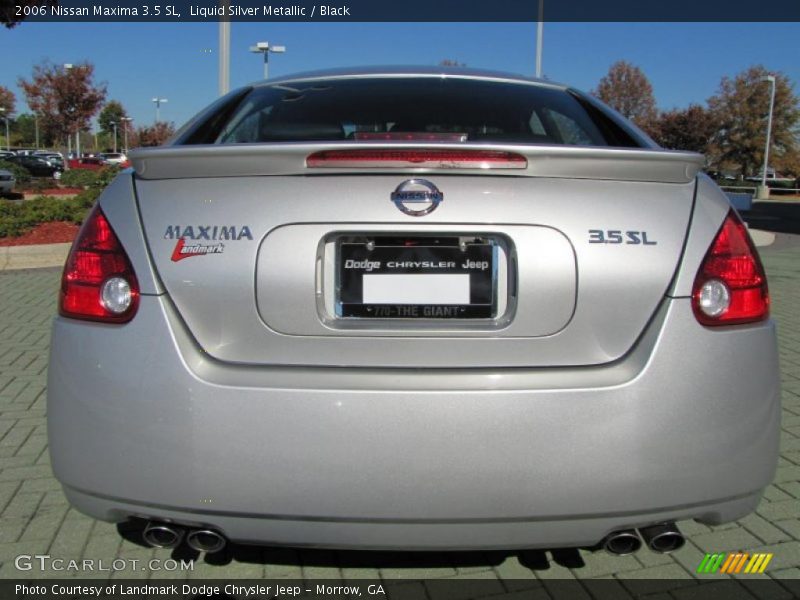 Liquid Silver Metallic / Black 2006 Nissan Maxima 3.5 SL