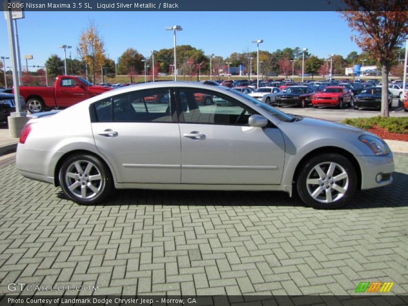 Liquid Silver Metallic / Black 2006 Nissan Maxima 3.5 SL