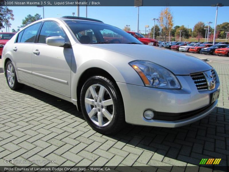 Liquid Silver Metallic / Black 2006 Nissan Maxima 3.5 SL
