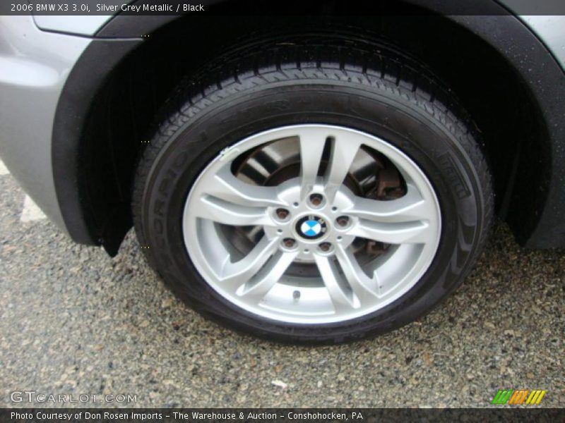 Silver Grey Metallic / Black 2006 BMW X3 3.0i