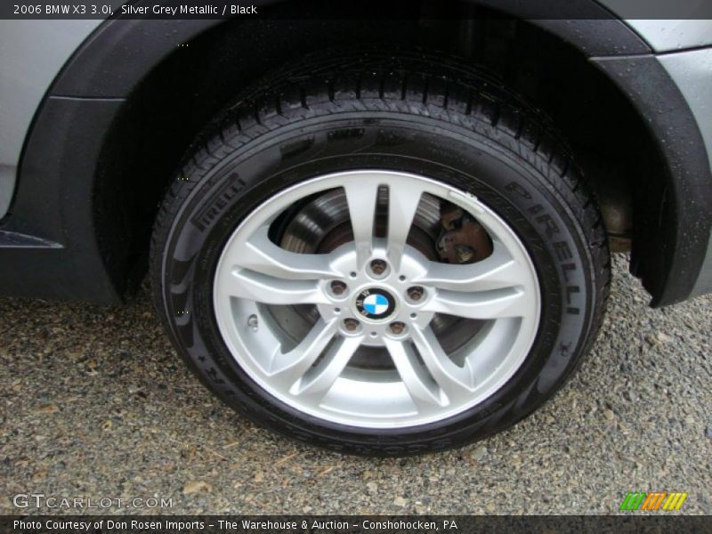 Silver Grey Metallic / Black 2006 BMW X3 3.0i
