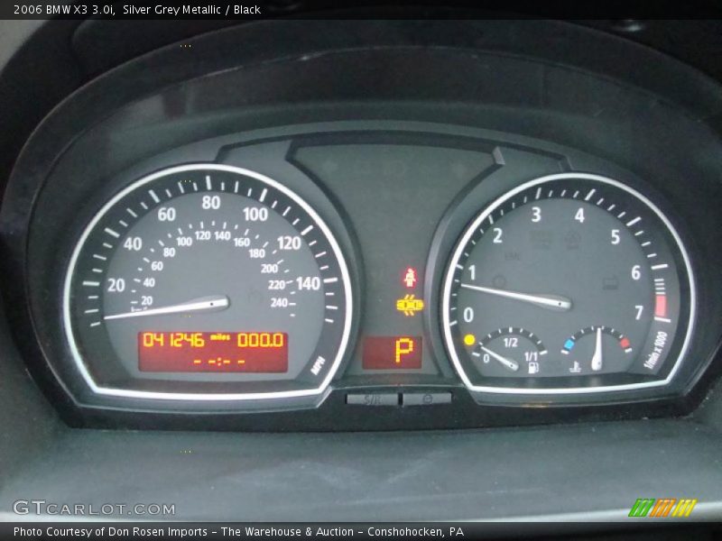 Silver Grey Metallic / Black 2006 BMW X3 3.0i