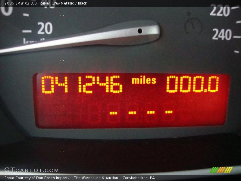 Silver Grey Metallic / Black 2006 BMW X3 3.0i