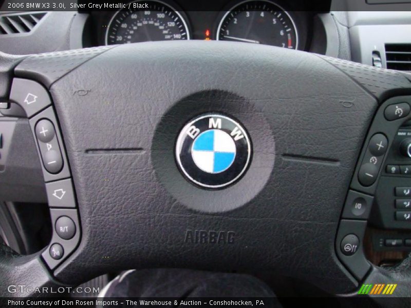 Silver Grey Metallic / Black 2006 BMW X3 3.0i