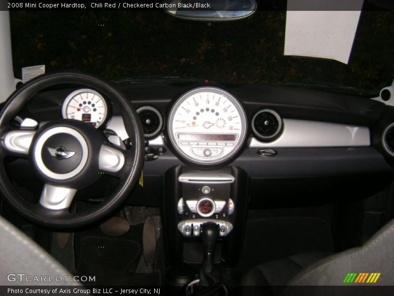 Chili Red / Checkered Carbon Black/Black 2008 Mini Cooper Hardtop