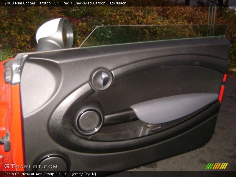 Chili Red / Checkered Carbon Black/Black 2008 Mini Cooper Hardtop