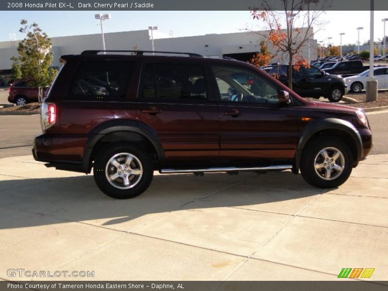 Dark Cherry Pearl / Saddle 2008 Honda Pilot EX-L