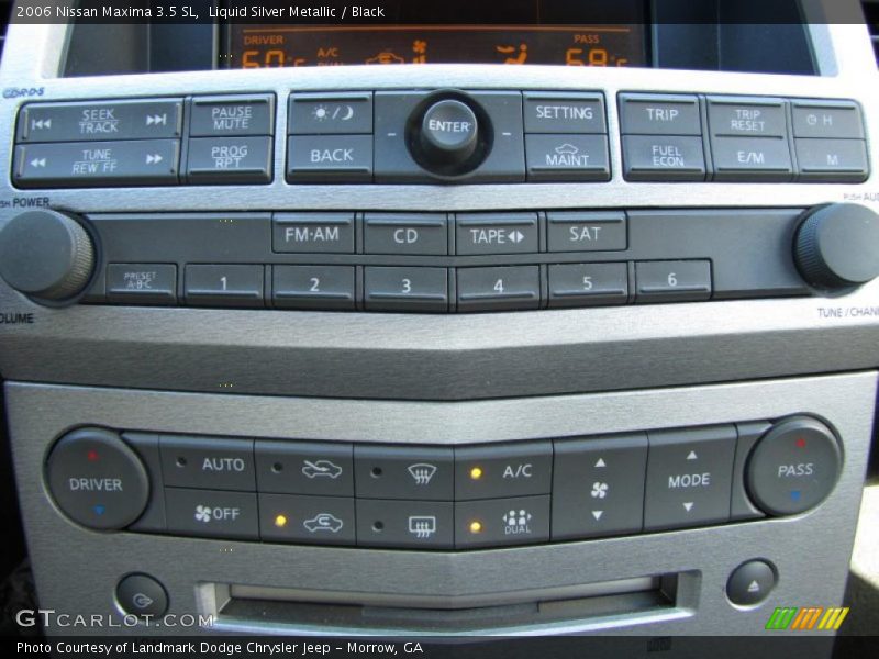 Liquid Silver Metallic / Black 2006 Nissan Maxima 3.5 SL