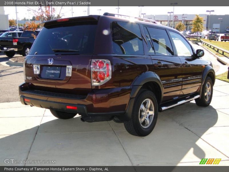 Dark Cherry Pearl / Saddle 2008 Honda Pilot EX-L