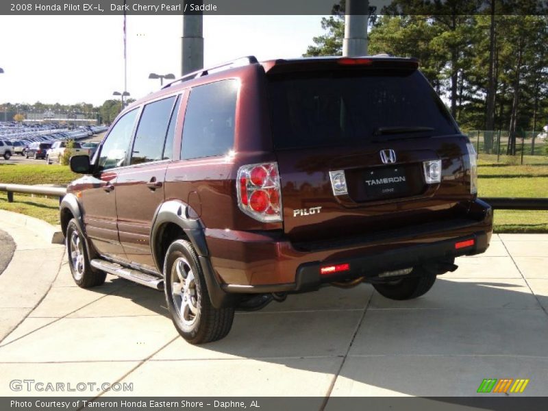 Dark Cherry Pearl / Saddle 2008 Honda Pilot EX-L