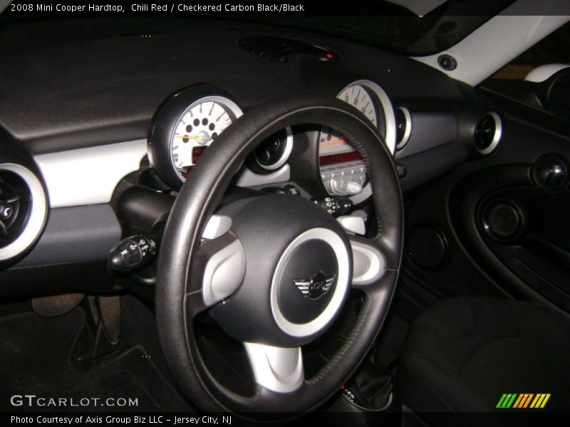 Chili Red / Checkered Carbon Black/Black 2008 Mini Cooper Hardtop