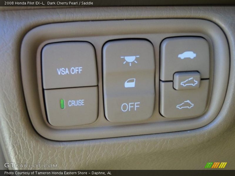 Dark Cherry Pearl / Saddle 2008 Honda Pilot EX-L