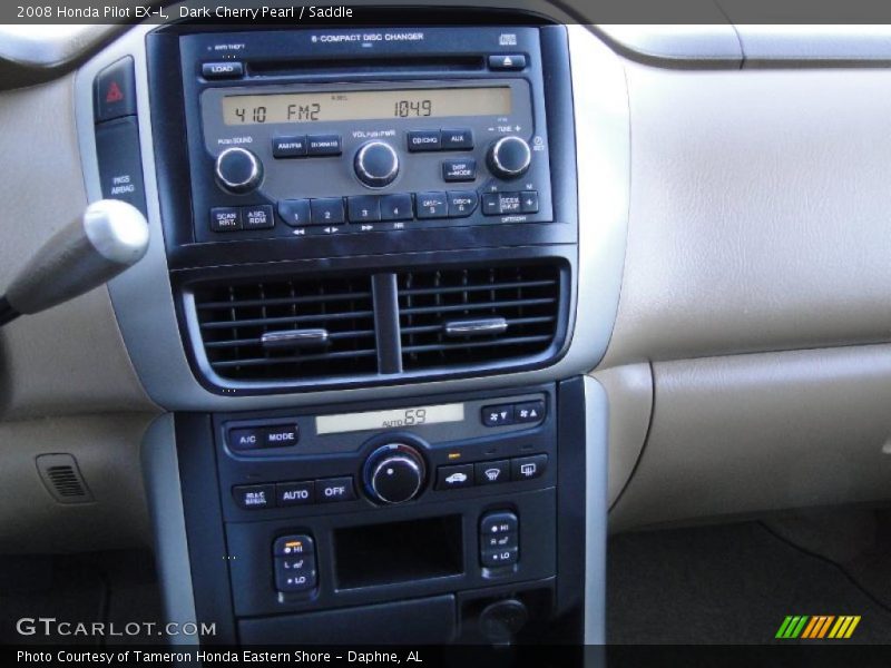 Dark Cherry Pearl / Saddle 2008 Honda Pilot EX-L