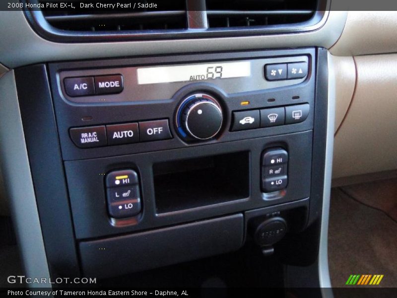 Dark Cherry Pearl / Saddle 2008 Honda Pilot EX-L