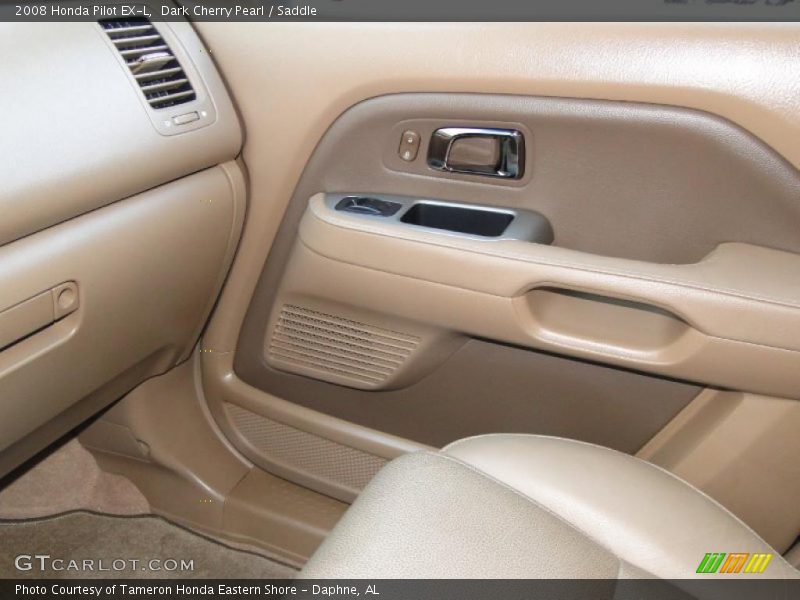 Dark Cherry Pearl / Saddle 2008 Honda Pilot EX-L