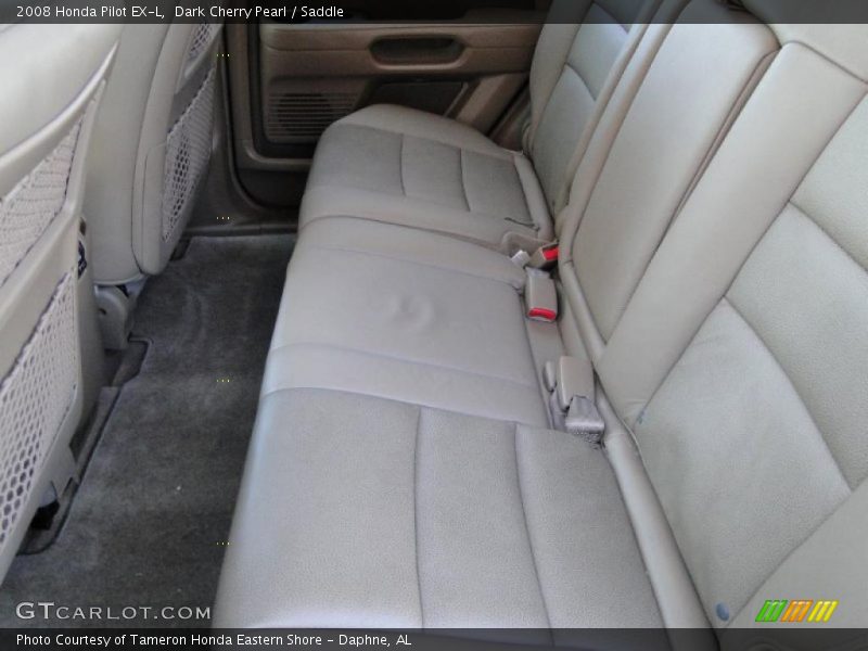Dark Cherry Pearl / Saddle 2008 Honda Pilot EX-L