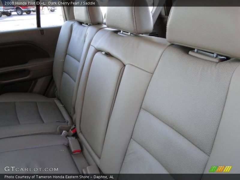 Dark Cherry Pearl / Saddle 2008 Honda Pilot EX-L