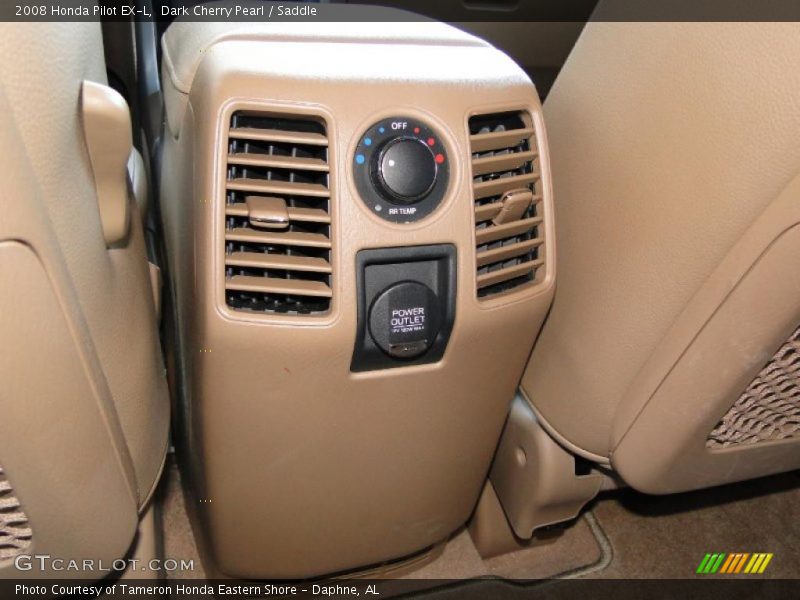 Dark Cherry Pearl / Saddle 2008 Honda Pilot EX-L