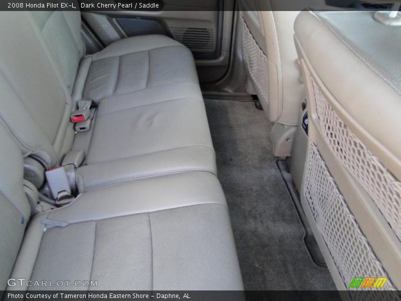 Dark Cherry Pearl / Saddle 2008 Honda Pilot EX-L