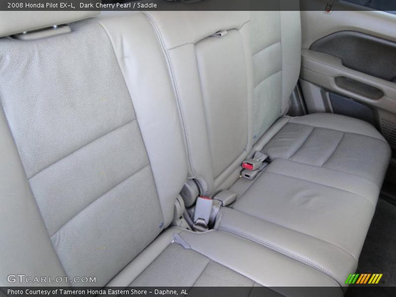 Dark Cherry Pearl / Saddle 2008 Honda Pilot EX-L