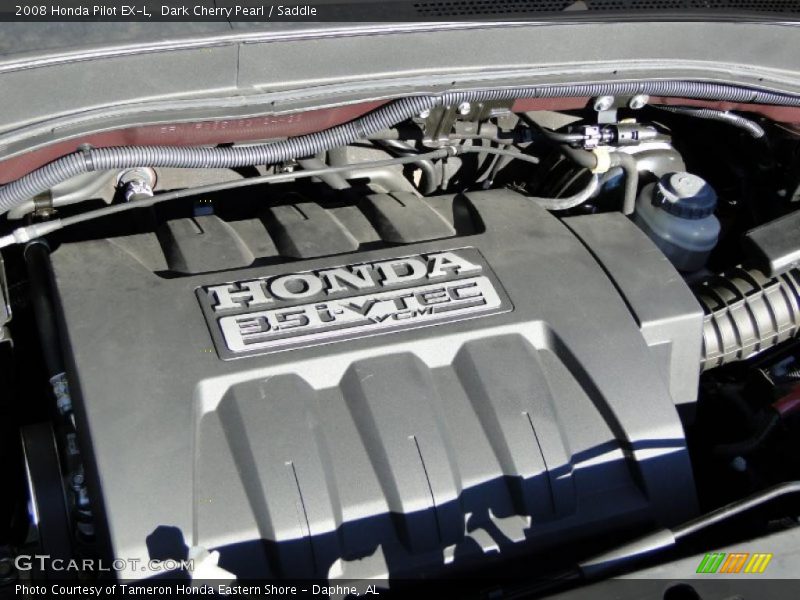 Dark Cherry Pearl / Saddle 2008 Honda Pilot EX-L