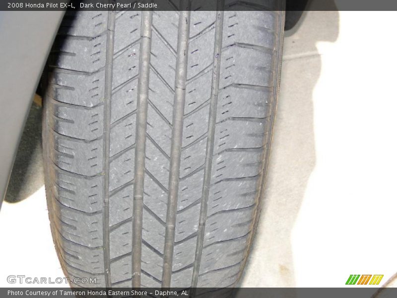 Dark Cherry Pearl / Saddle 2008 Honda Pilot EX-L