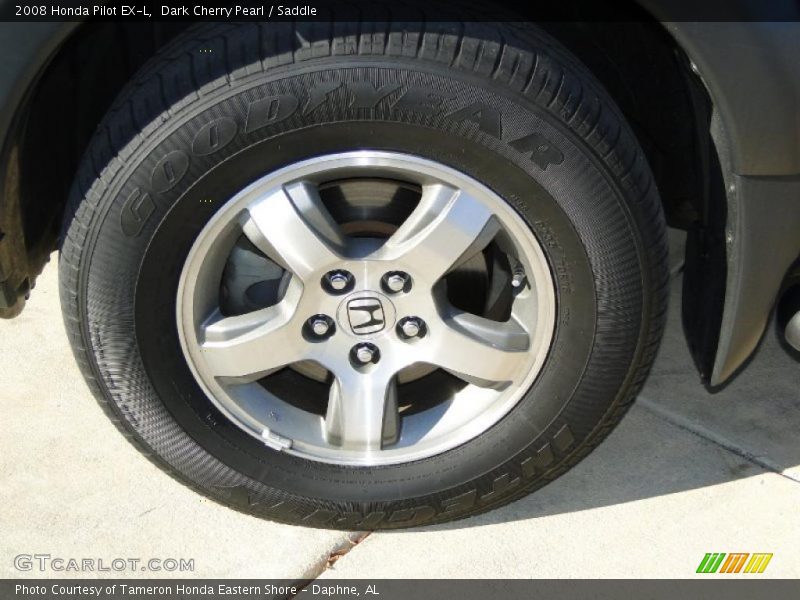 Dark Cherry Pearl / Saddle 2008 Honda Pilot EX-L