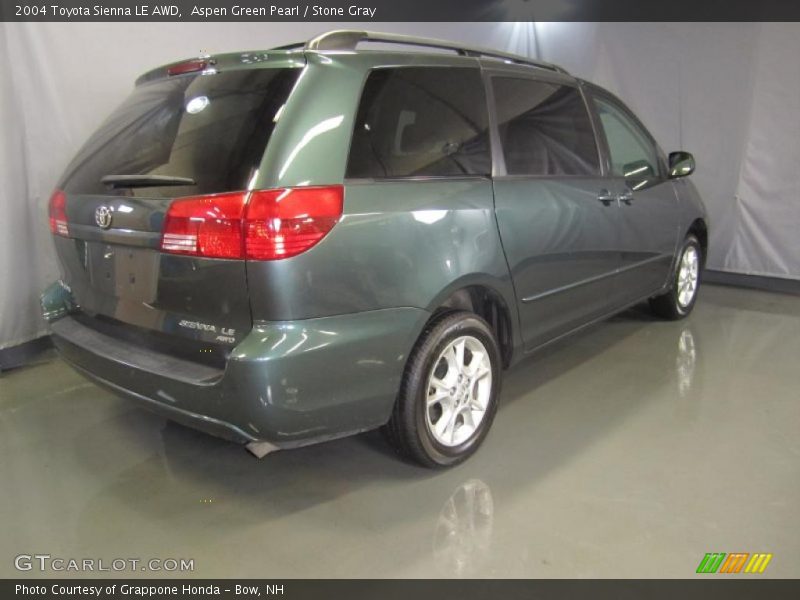 Aspen Green Pearl / Stone Gray 2004 Toyota Sienna LE AWD
