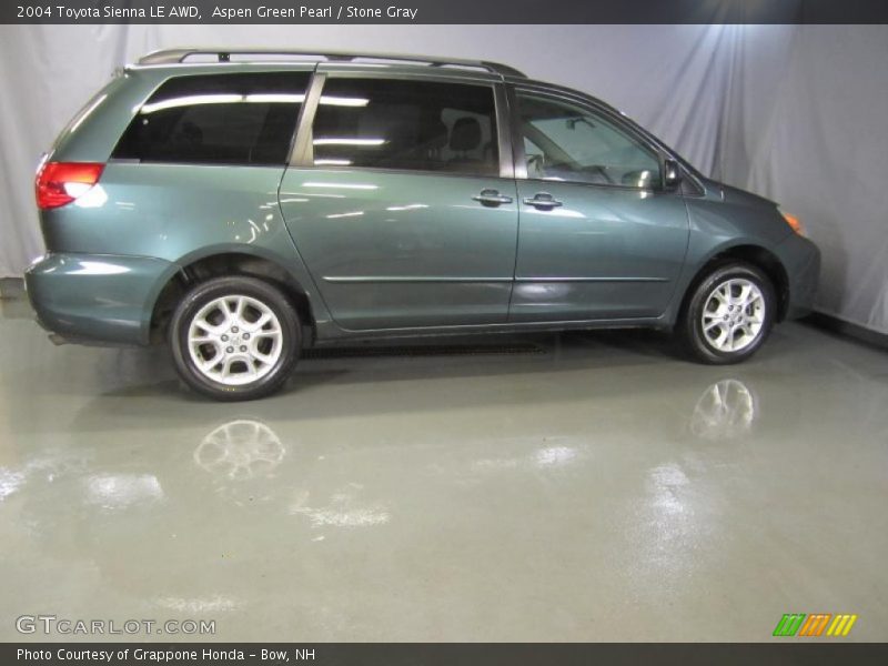 Aspen Green Pearl / Stone Gray 2004 Toyota Sienna LE AWD