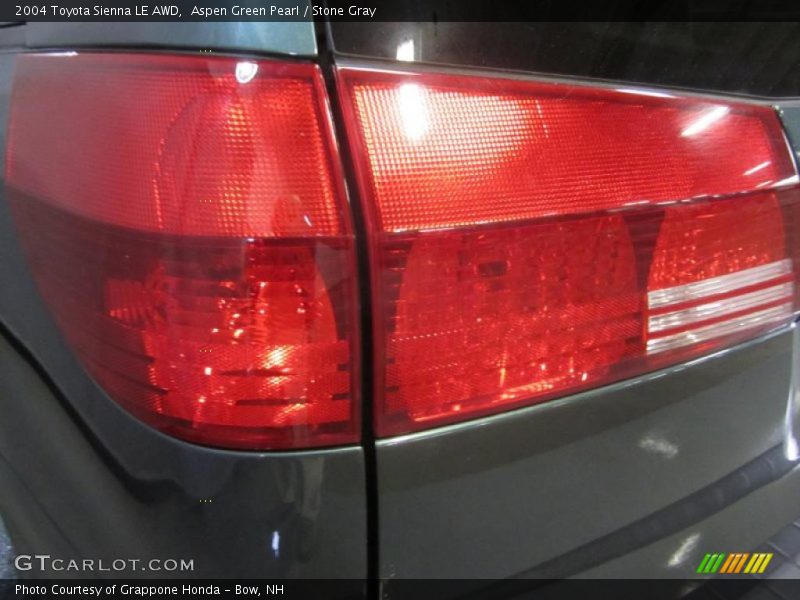 Aspen Green Pearl / Stone Gray 2004 Toyota Sienna LE AWD