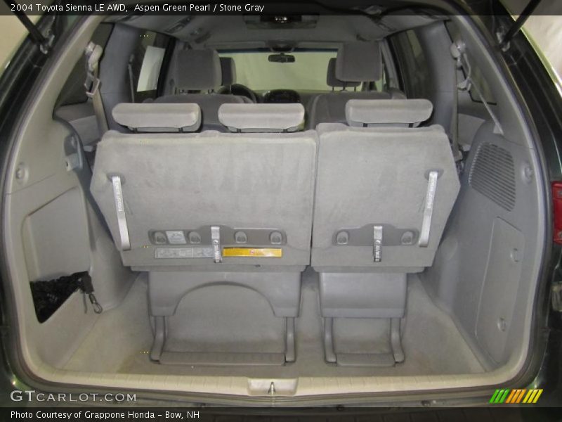 Aspen Green Pearl / Stone Gray 2004 Toyota Sienna LE AWD