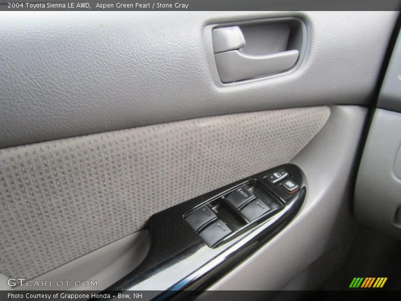 Aspen Green Pearl / Stone Gray 2004 Toyota Sienna LE AWD