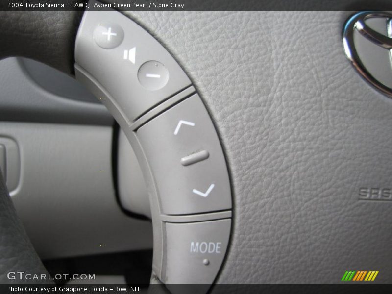Aspen Green Pearl / Stone Gray 2004 Toyota Sienna LE AWD